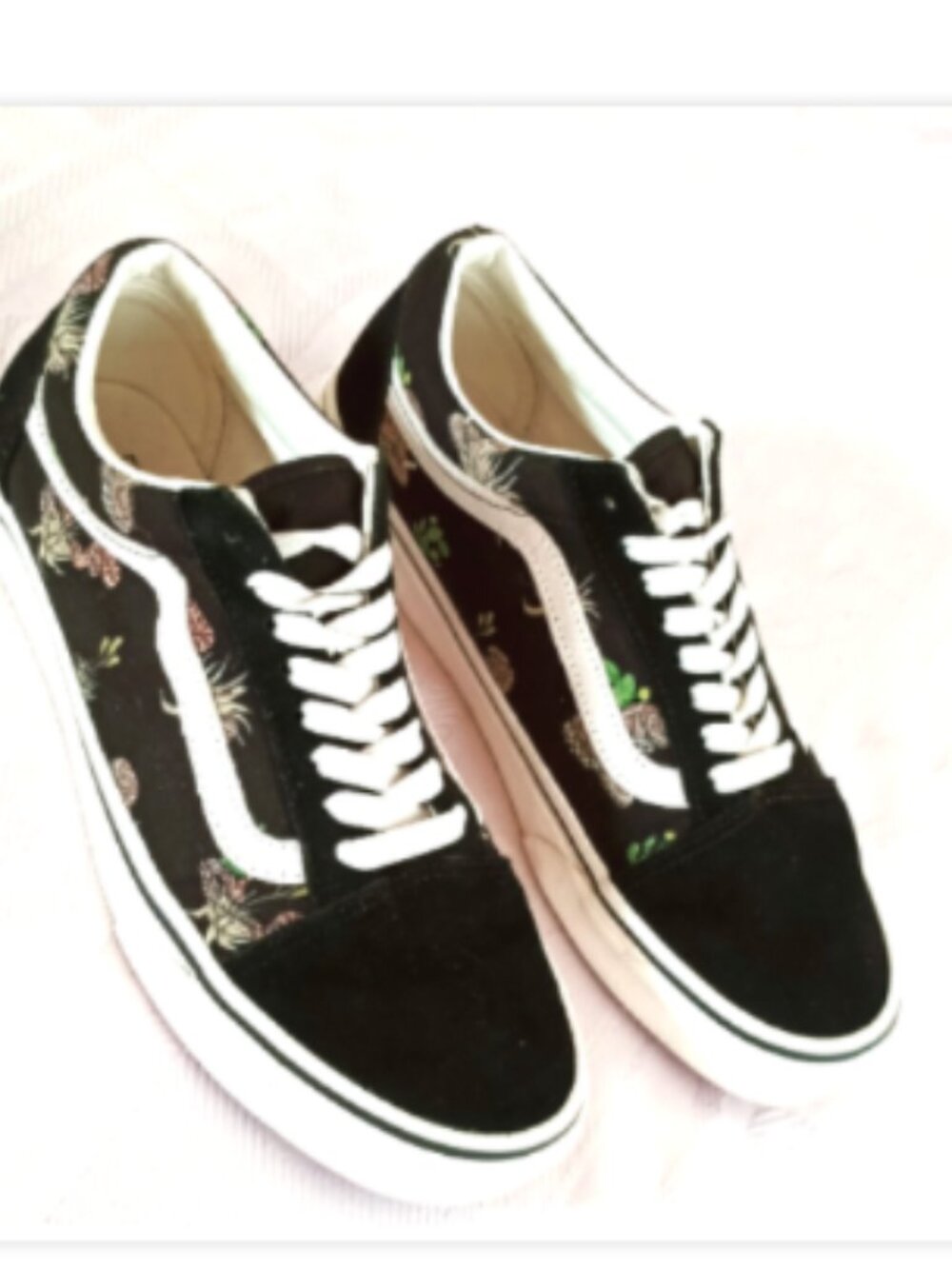 VANS Old Skool Desert Snake Canvas & Suede Athletic Shoes Women's 9 Black - Picture 14 of 16